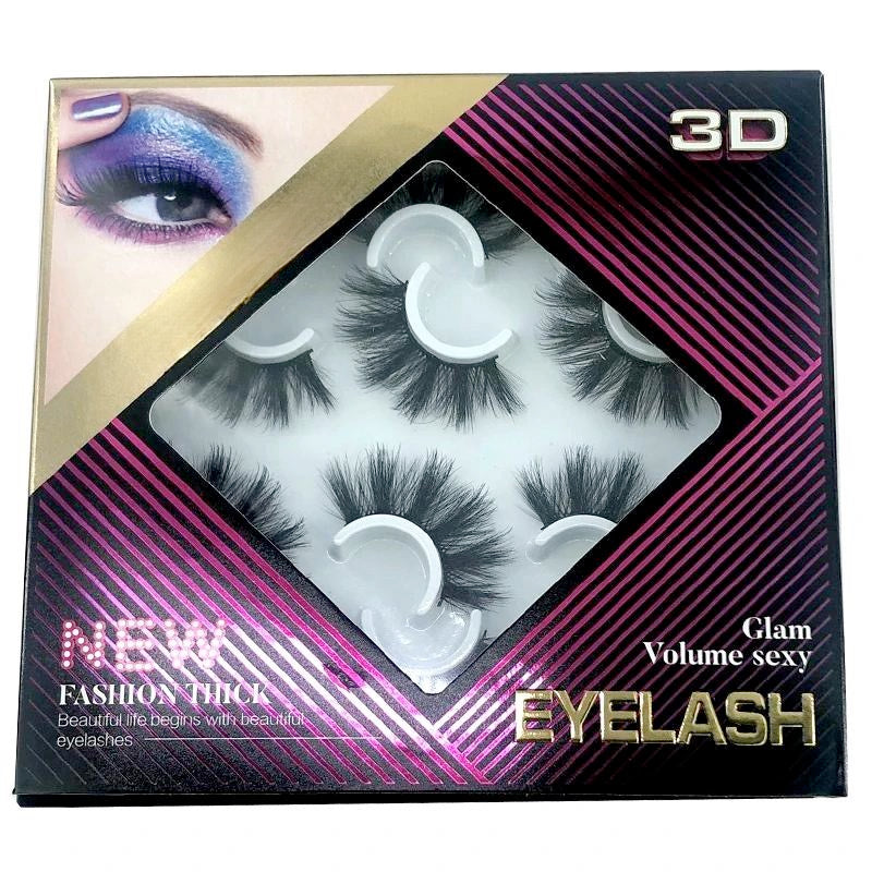 3D Mink Eyelashes Extensions with Box